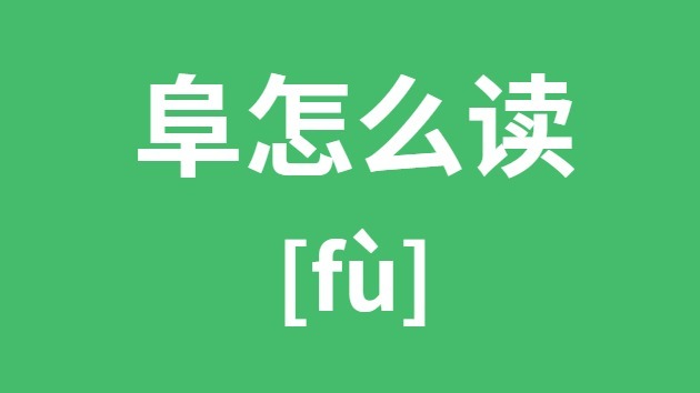 阜怎么读