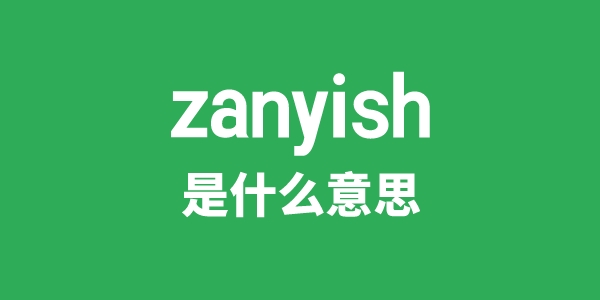 zanyish是什么意思