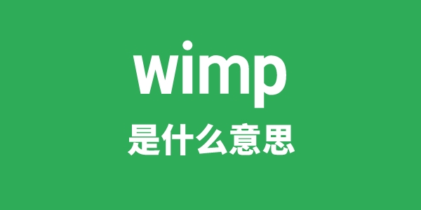 wimp是什么意思