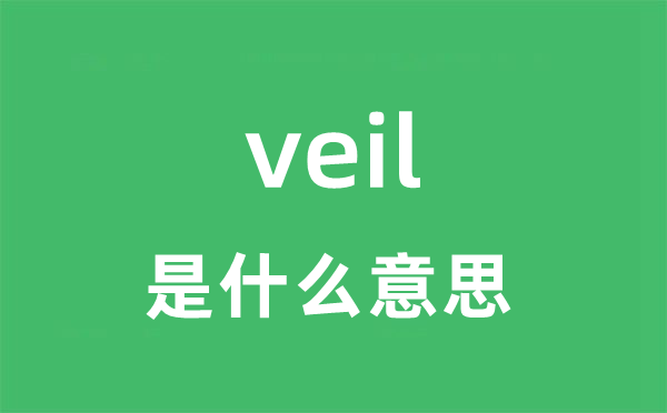 veil是什么意思