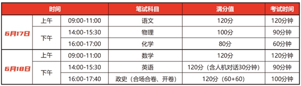 2023年江苏中考时间,江苏中考时间各科具体时间安排表