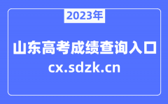 2023年山东高考成绩查询官网