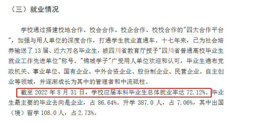 成都锦城学院就业率及就业前景怎么样,好就业吗?