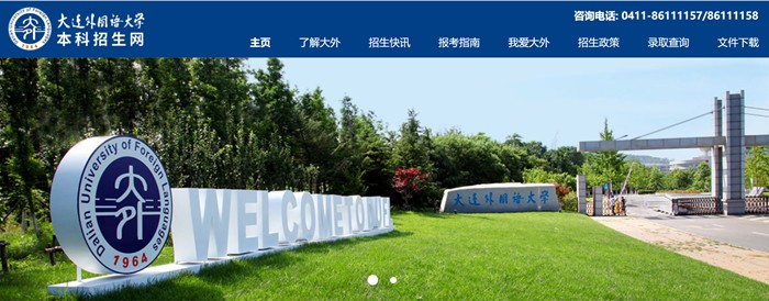 大连外国语大学本科招生网入口（https://zsb.dlufl.edu.cn/）