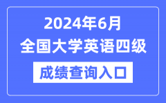 2024年6月英语四级成绩查询官