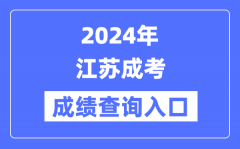 2024年江苏成考成绩查询入口