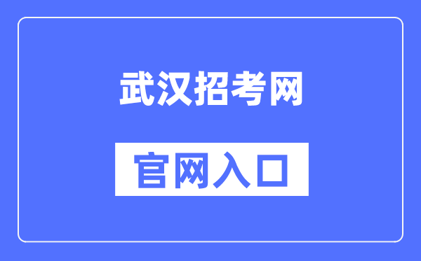 武汉招考网官网入口（https://www.whzkb.cn/）