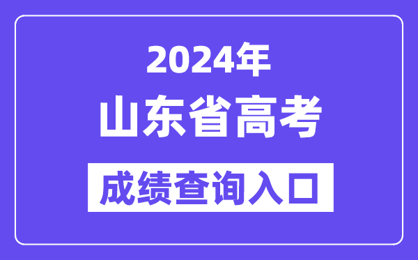 2024年山东省高考成绩查询入口（https://www.sdzk.cn/）