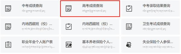 2024年西藏政务服务网高考成绩查询入口（https://www.xzzwfw.gov.cn）