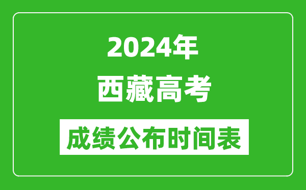 2024年西藏高考分数线一览表（含一本,二本,专科分数线）