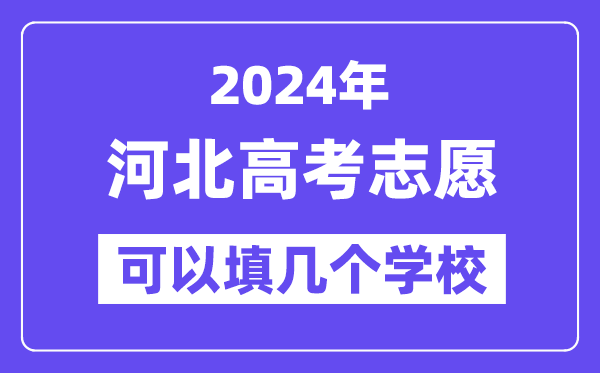 2024河北高考志愿可以填几个学校？附详细填报流程