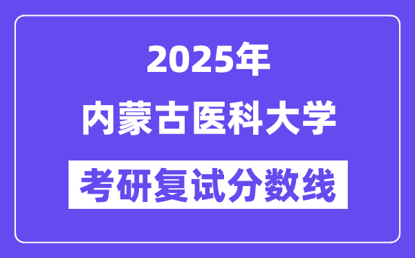 2025内蒙古医科大学考研复试分数线一览表