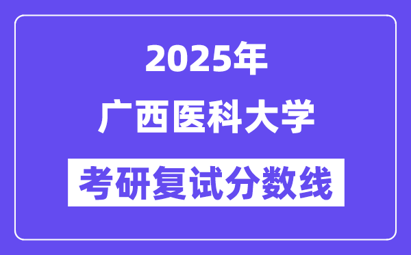 2025广西医科大学考研复试分数线一览表
