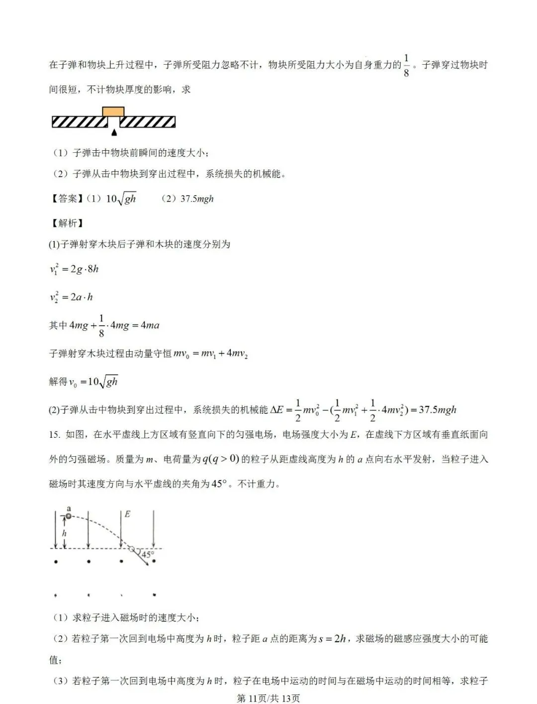 2025八省适应性联考物理试卷及答案解析