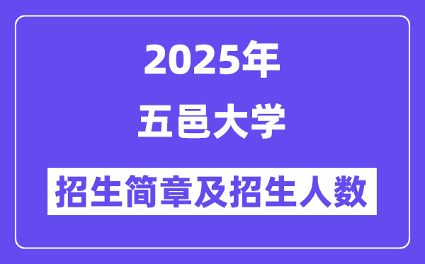 五邑大学2025高考招生简章,各省招生计划人数汇总