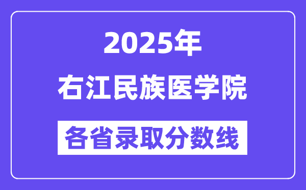2025高考多少分能上右江民族医学院？各省录取分数线汇总