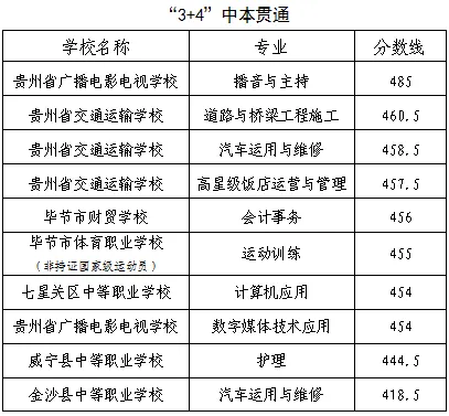 2025年毕节中考各高中录取分数线一览表