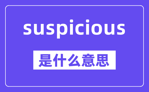 suspicious是什么意思,中文翻译是什么