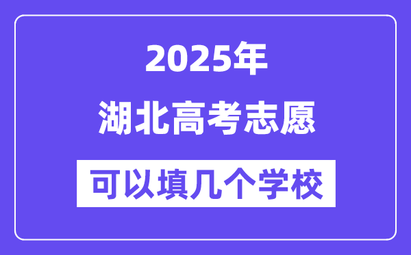 2025湖北高考志愿可以填几个学校？附详细填报流程