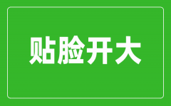 贴脸开大是什么意思_贴脸开大最