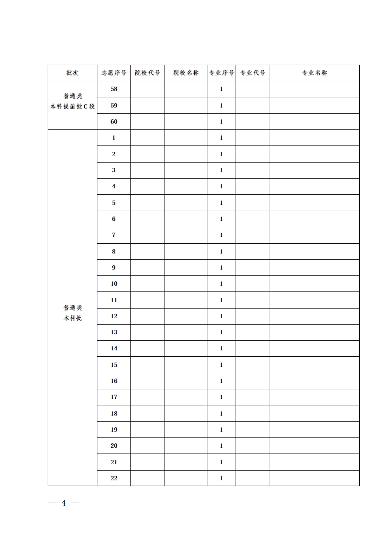2026年贵州高考志愿表格填写范本(附查找入口及志愿数量)