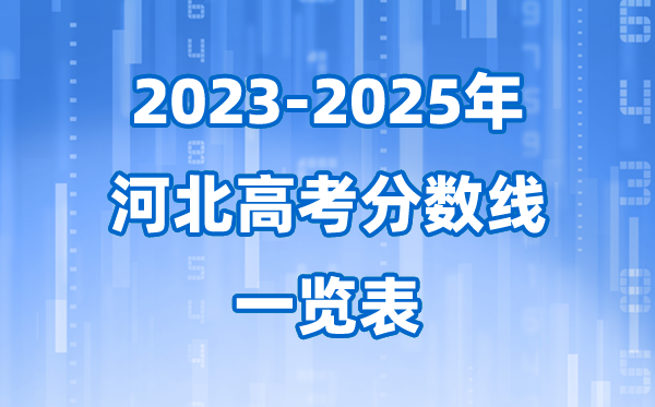 河北省近三年高考录取分数线一览表(2026参考)