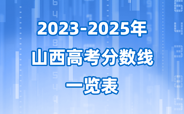 山西省近三年高考录取分数线一览表(2026参考)
