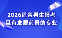 2026适合男生报考且有发展前景的