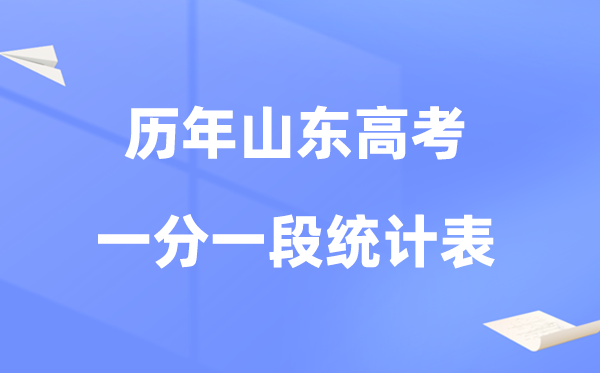 山东省近四年高考一分一段统计对比表及数据分析(2022-2025)