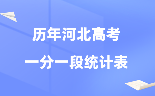 河北省历年高考一分一段统计对比表及数据分析(2021-2025)