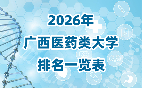2026年广西医药类大学排名一览表及录取分数线