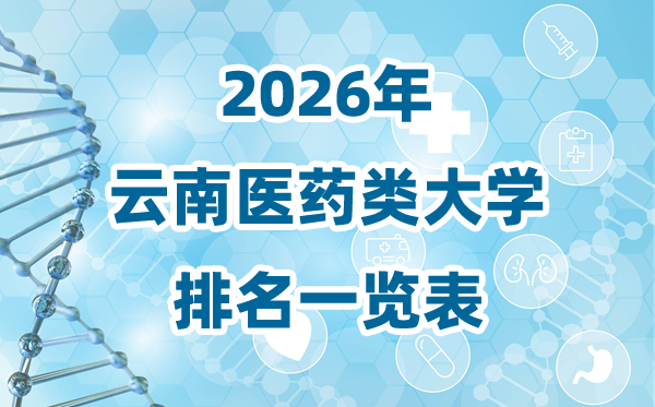 2026年云南省医药类大学排名一览表及录取分数线