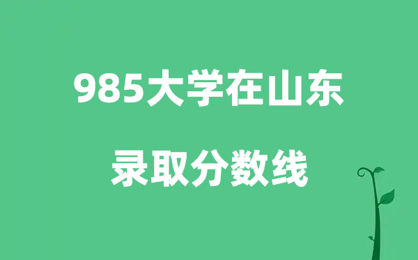 各所985大学在山东的录取分数线是多少分（2026参考）
