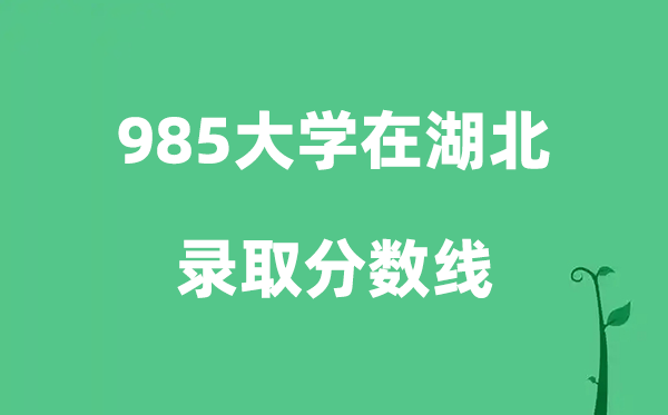 各所985大学在湖北的录取分数线是多少分（2026参考）