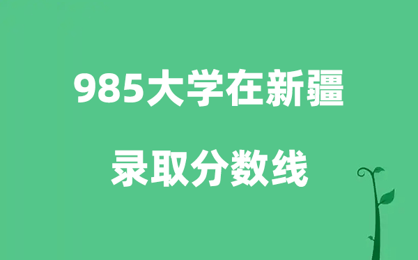 各所985大学在新疆的录取分数线是多少分（2026参考）