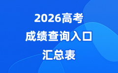 2026年全国高考成绩查询入口