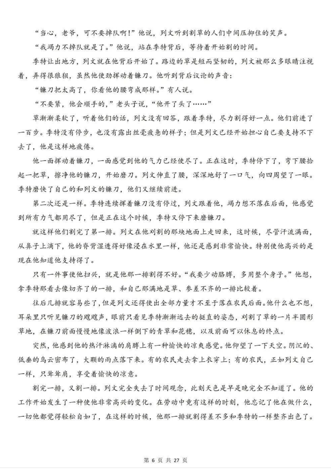 2026年新高考一卷语文试卷真题及答案解析(最新版)
