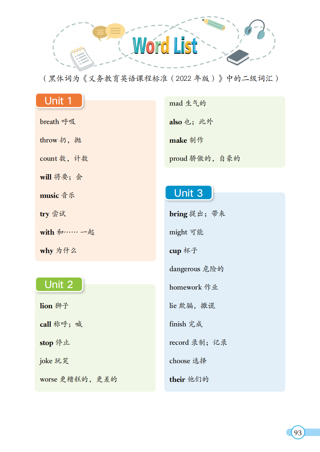 教科版六年级上册英语单词表图片完整版(2026新版)