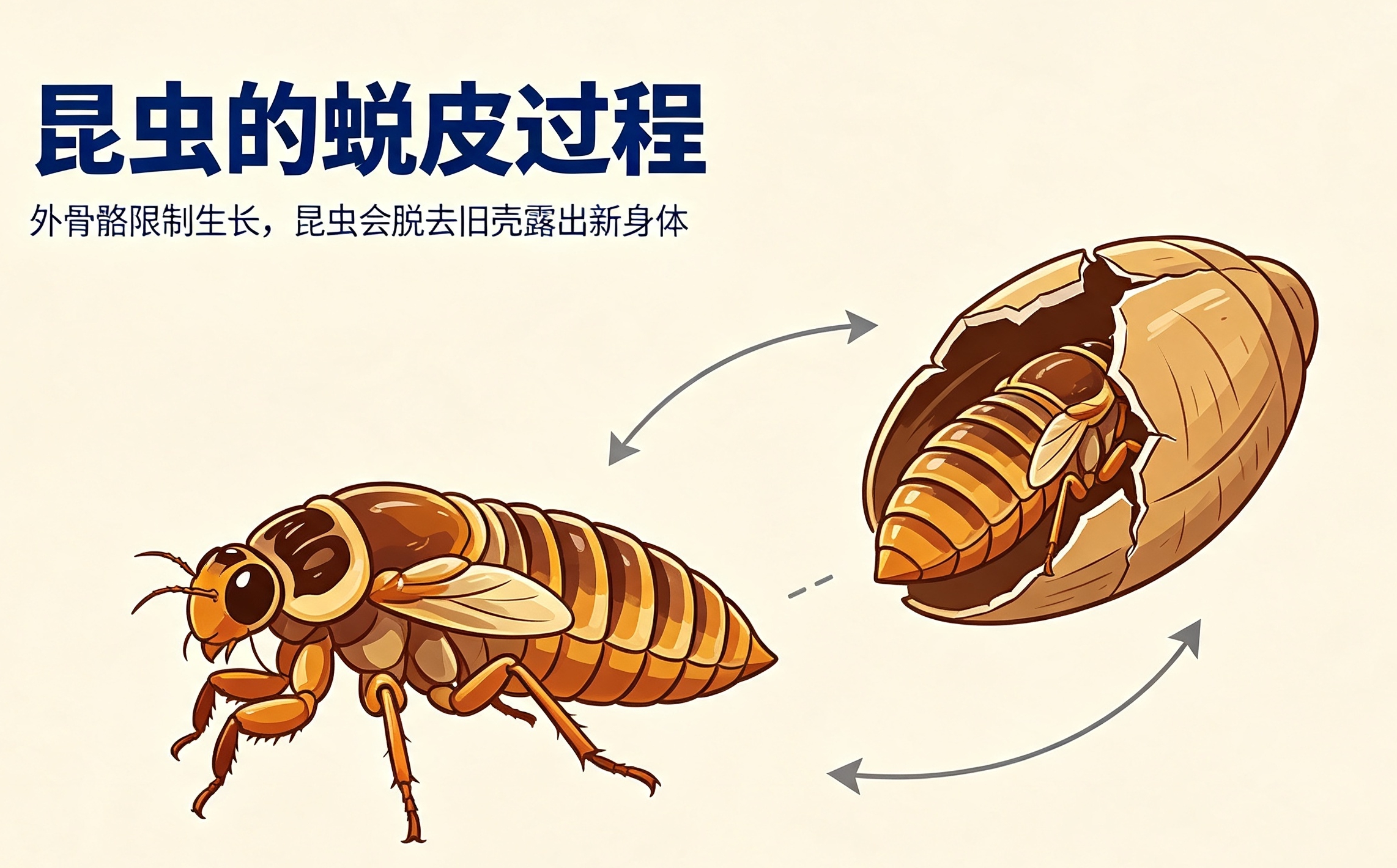 为什么昆虫会蜕皮？